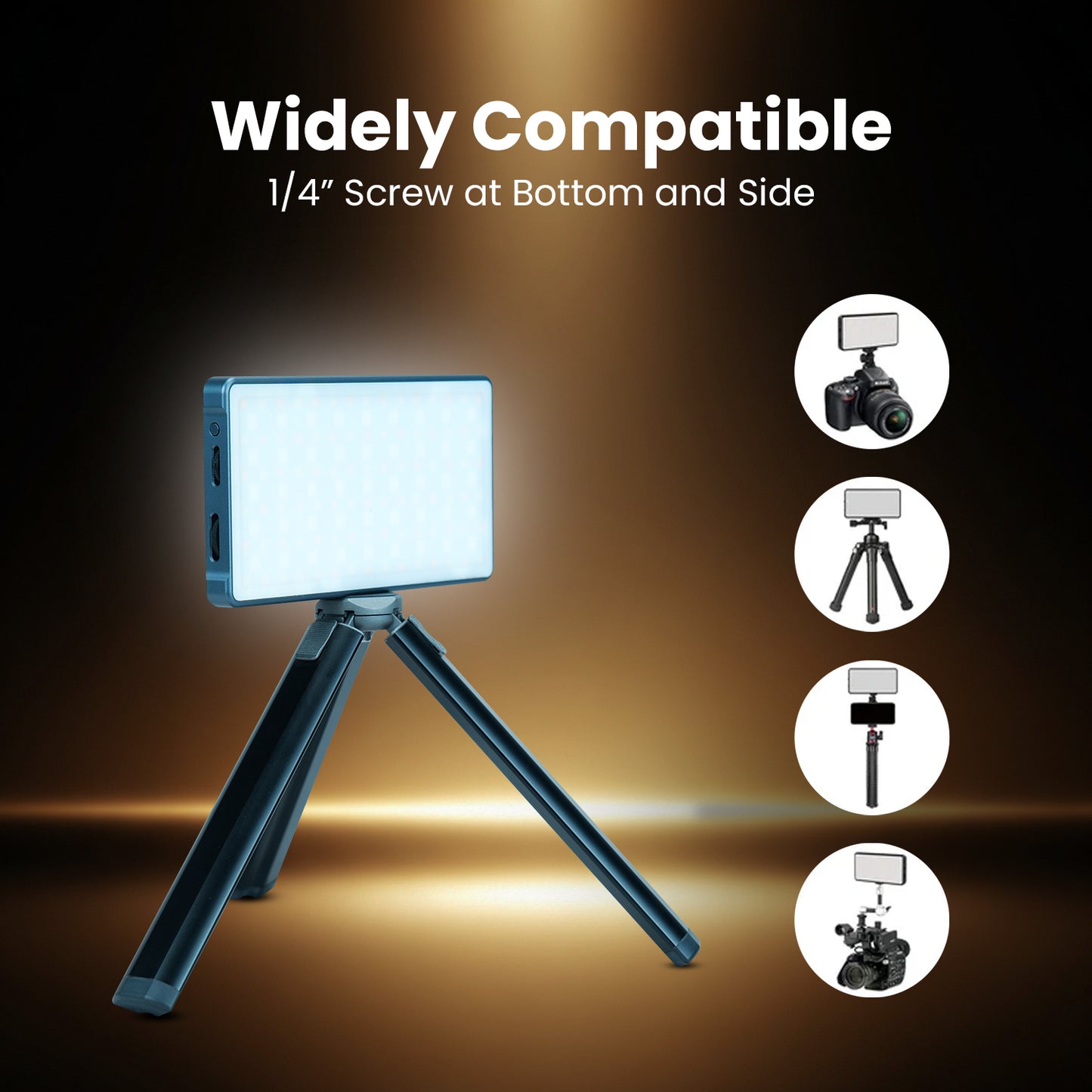 Pro RGB Video Light, 21 Modes, 4000mAh, 2500K-9000K, 12watt
