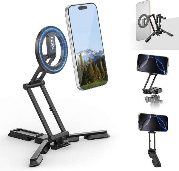 ULANZI SK29 Magnetic MagSafe Mini Tripod, 1/4” Arca Uka, iPhone 12–17