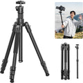 ULANZI TT53 Camera Tripod, 70.8” Travel, Heavy Duty Foldable, 360° Ball Head UKA Plate