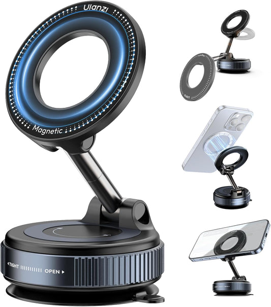 SK-25 Car Phone Holder for Maqsafe, Suction Cup Mount 360* Adjustable, 1kg Load