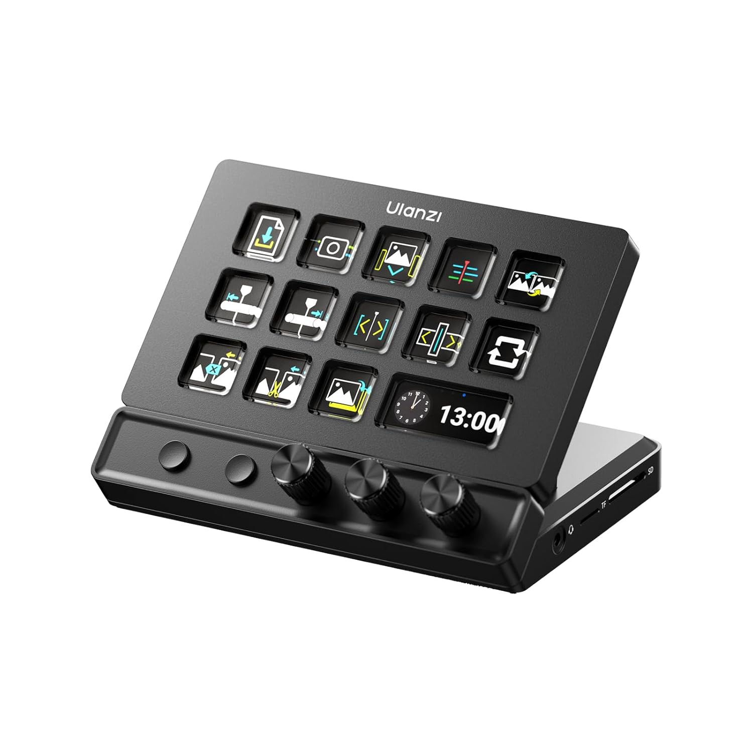 ULANZI D200X Stream Controller 14 LCD Keys & 8-in-1 USB-C Hub 4K