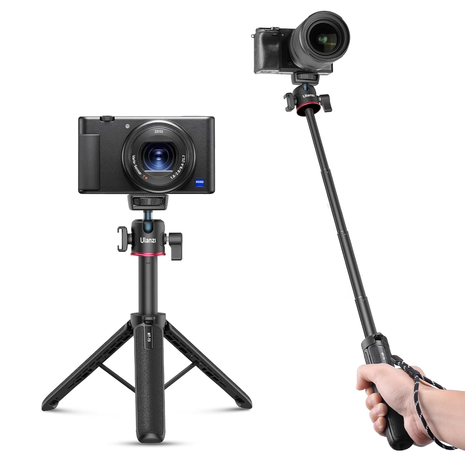 Ulanzi MT-73 Extension Tripod Selfie Stick for Vlogging