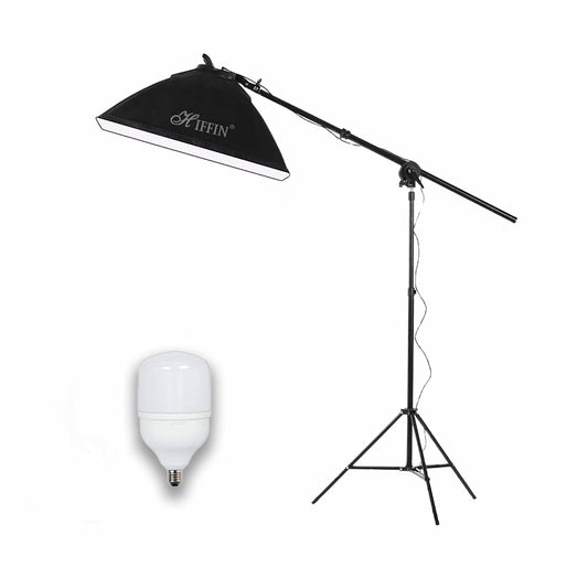 SL50 Pro Soft LED Light Softbox Kit for YouTube, Studio & Photography (With Boom)