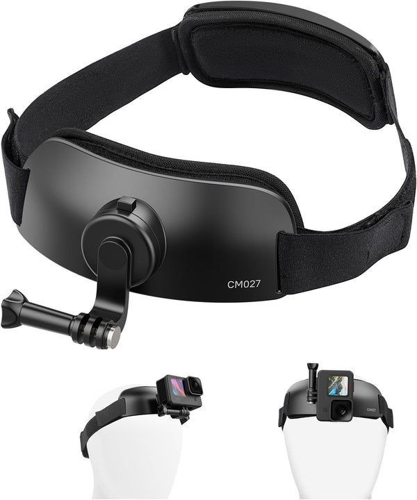 CM027 Head Strap Mount Vertical GoPro Hero 13/12/11/10/9/8/7 DJI Insta360