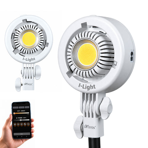 I Light 150W LED Studio Light, 2700K-6500K CCT, CRI 95+, App Control