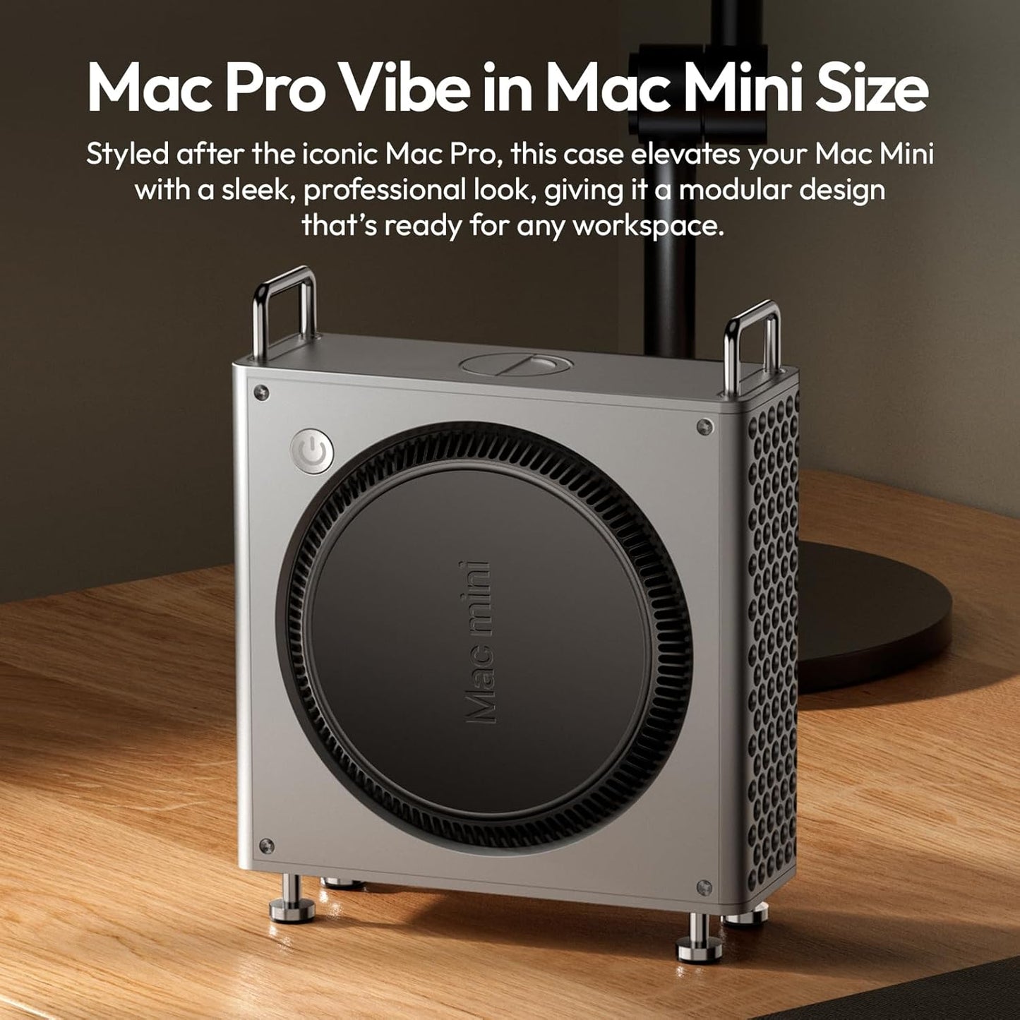 ULANZI QT01 Mac mini M4 Case, Aluminum Stand for M4/M4 Pro, Heat Dissipation