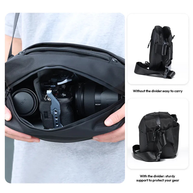Ulanzi BP038 Travel Messenger Bag Camera Sling Bag V2 10L Multi-Pocket