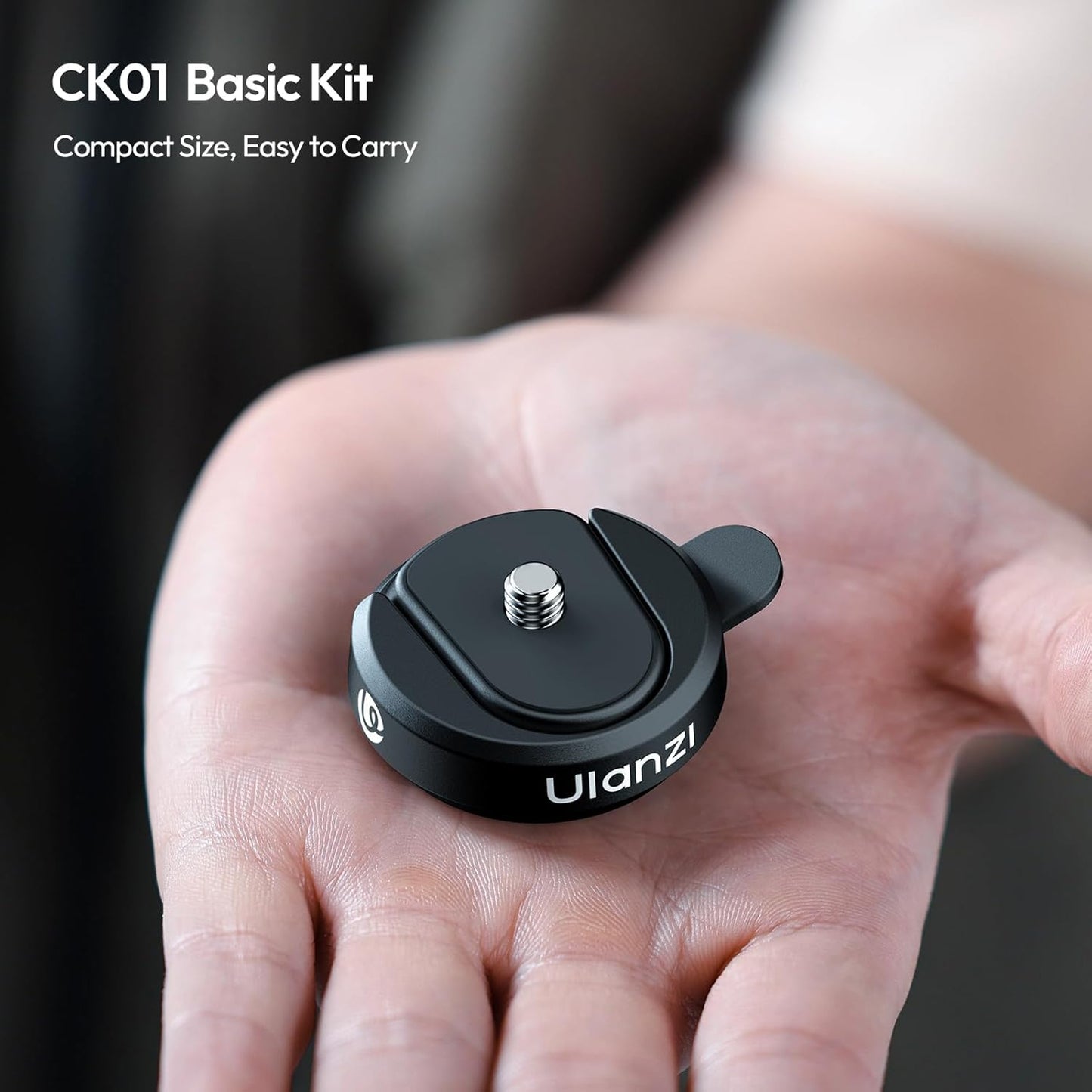 ULANZI CK01 CKA QR Base Set, 1/4'' Screw for GoPro/DJI/Insta360/AKASO/Lights