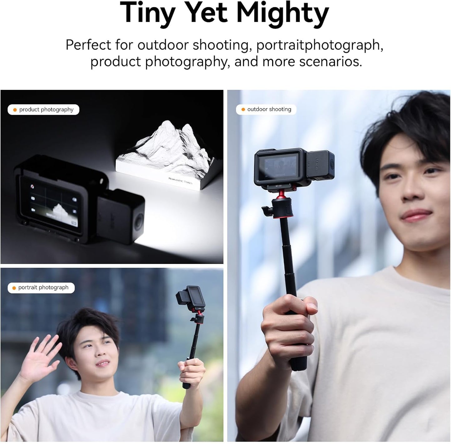 Ulanzi LM18 Mini LED Vlogging Light Magnetic Fill for DJI Osmo Action 3/4