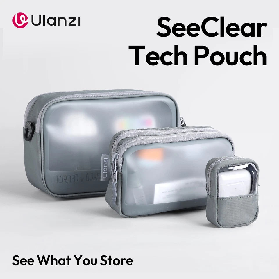 Ulanzi BP15 SeeClear Tech Pouch Transparent Storage Bag 3-in-1 set Organizer