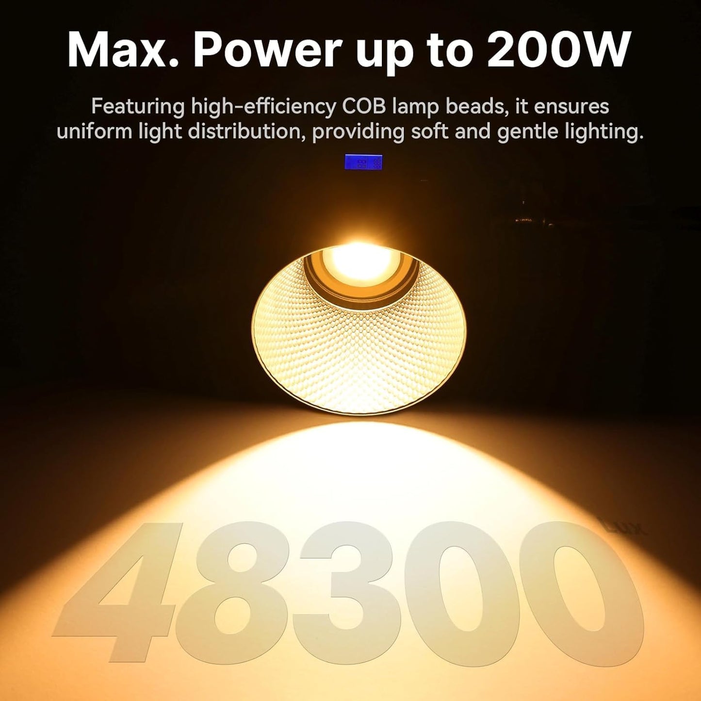 Ulanzi VL-200Bi, Bi-Color LED COB Light 2700K-6500K w/ App Control