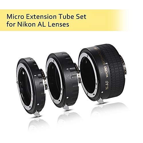 HIFFIN® Macro Three-Ring Extension Tube for Nikon D5000 D5100 D5200 D7000 D7100 D3000 D3100 D3200 D90 D600 D610 Camera AccessoryS