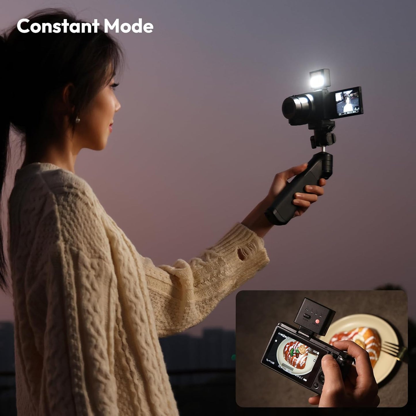 ULANZI SL02 Mini Flash Speedlite GN8 6500K for Canon Fuji Sony Nikon Cameras