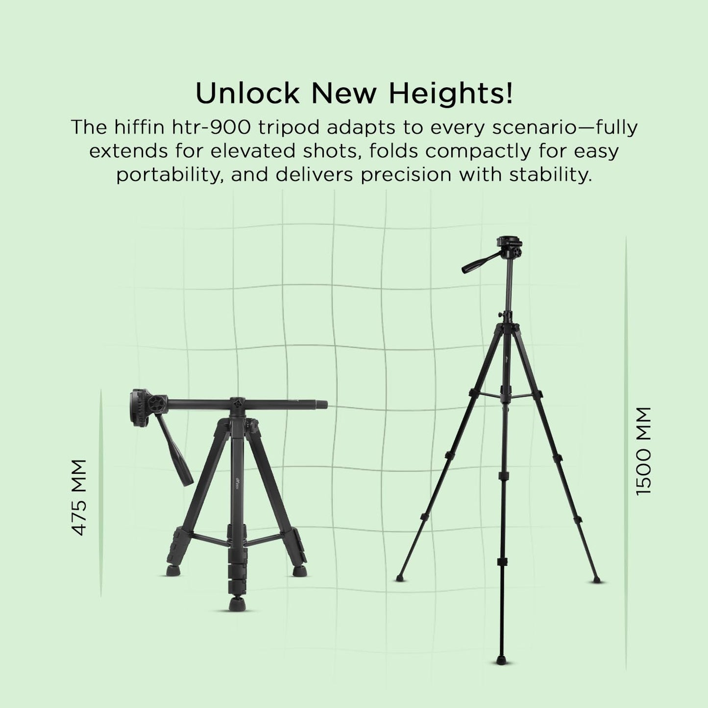 HTR-900 Tripod & Monopod, 150CM, 5KG Load, Bag, DSLR/Video