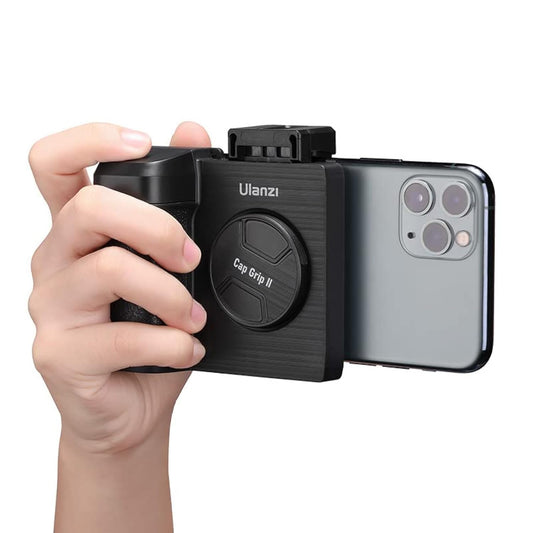 ULANZI CapGrip II Phone Camera Grip w/ Remote, Smartphone Mount, Cold Shoe – CG01