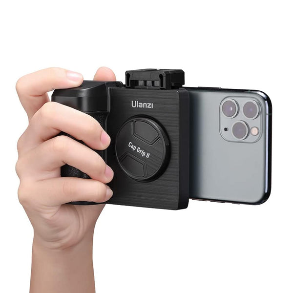 ULANZI CapGrip II Phone Camera Grip w/ Remote, Smartphone Mount, Cold Shoe – CG01
