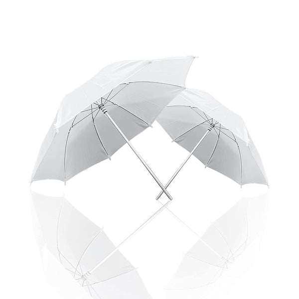 HIFFIN® Professional White Umbrella 100cms 36 inch/91cm for Photography Studio Light Flash, Camera Flash, Video Light 2 Pcs Combo