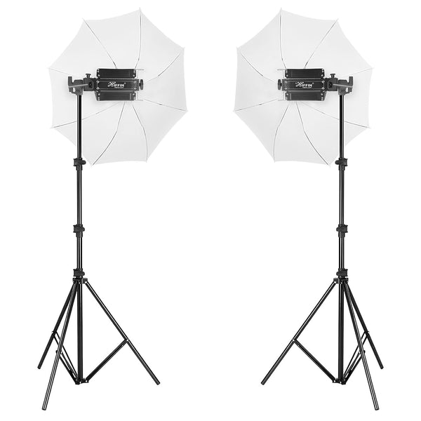 HIFFIN Warm White Porta 350Watt (7 X 50w) LED Light Kit, Low Power Consuming LED Panels Light, for Photo Video Indoor Outdoor Shoot (Porta Light Kit Set of 2)
