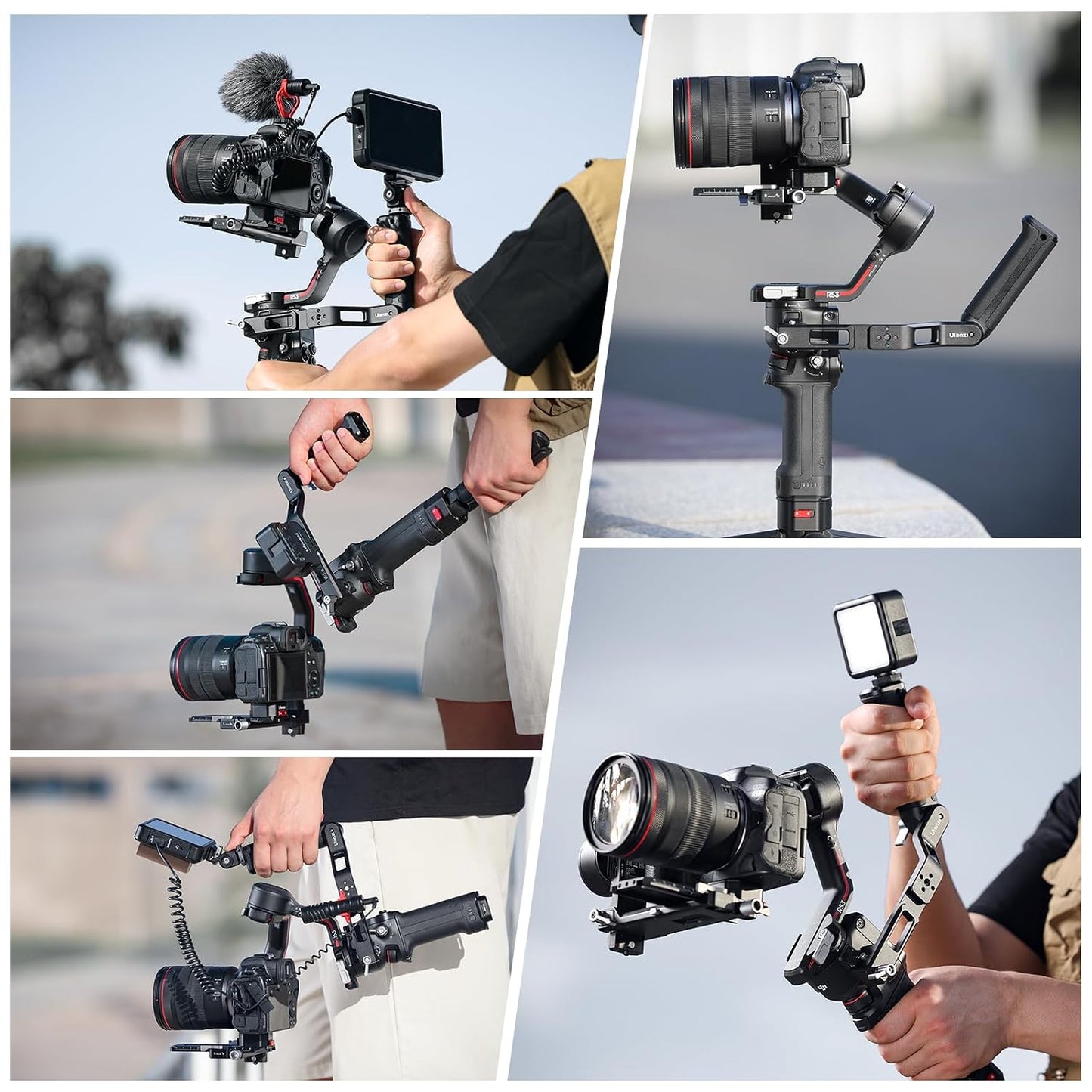 ULANZI Adjustable Sling Handgrip Gimbal Handle for DJI RS 4/4 Pro, RS 3/2