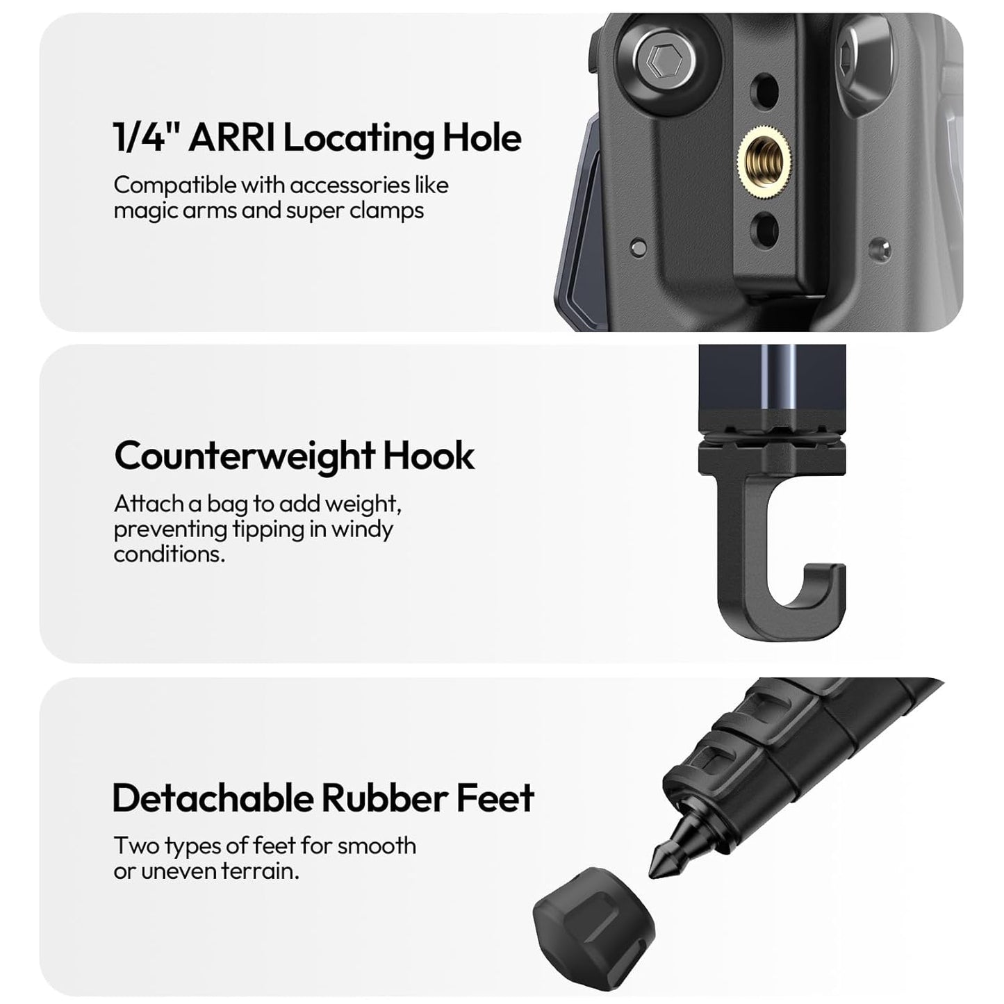 Ulanzi OMBRA Video II Travel Tripod (T154) – Lightweight Aluminum with Fluid Head