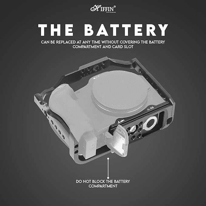 HIFFIN A7R3 Metal Cage for A7S3, A7M3, A9 Built-in Quick Release Plate for Arca-Type, Film Movie Making Camera Video Cage with Shoe Mount, 1/4'' & 3/8'' Threaded Holes