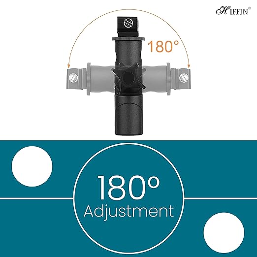 HIFFIN® Branded E Type Camera Flash Speedlite Mount Swivel Light Stand Bracket with Umbrella Reflector Holder Compatible DSLR Flashes Studio Light LED Light