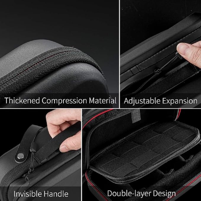 TELESIN Large Carrying Case for GoPro, DJI Osmo, Insta360, Hard Protective Travel Bag