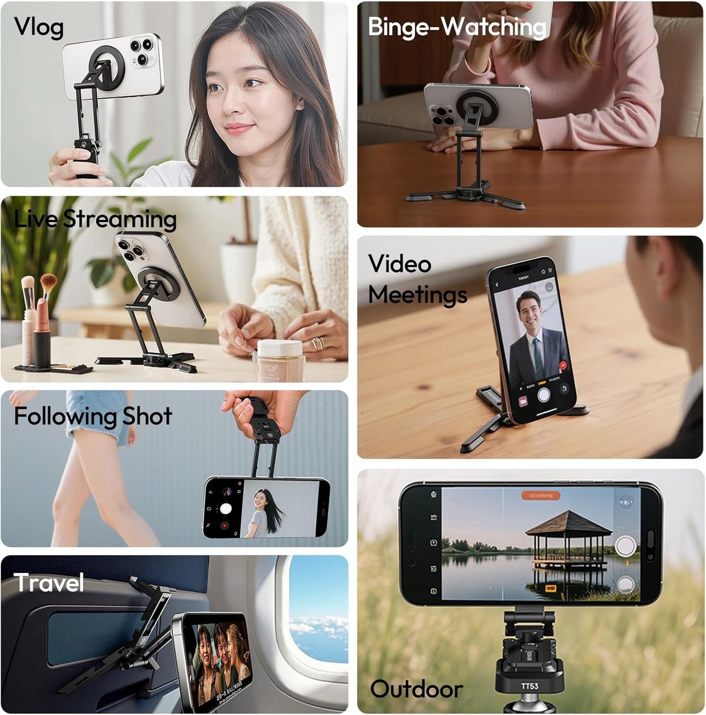 ULANZI SK29 Magnetic MagSafe Mini Tripod, 1/4” Arca Uka, iPhone 12–17