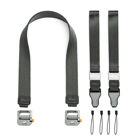 2-in-1 Camera Shoulder & Wrist Strap, 1.5" Wide with Magnetic Buckle, 90kg Load