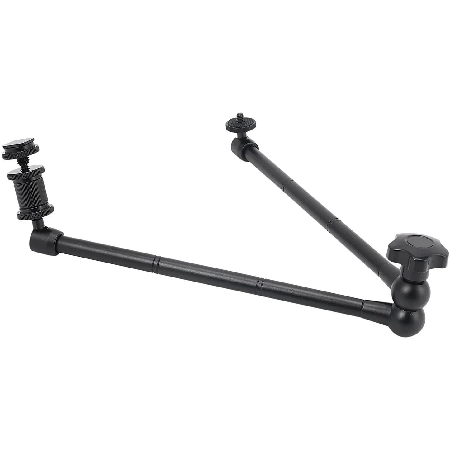 HIFFIN®15nch Adjustable Articulating Friction Magic Arm with Hot Shoe Mount for LED Light DSLR Rig LCD Monitor