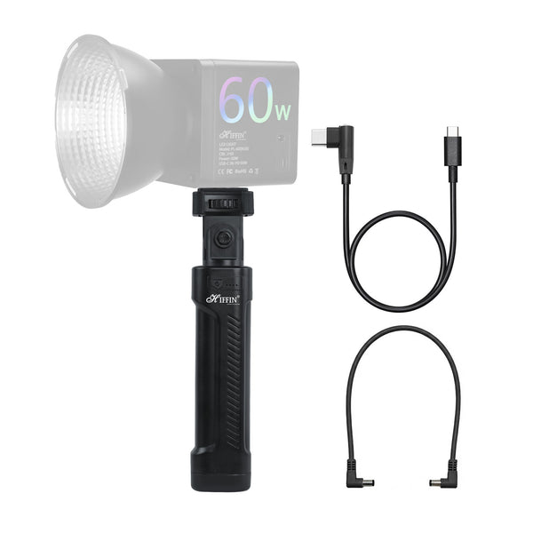 HBP-20000, 20800mAh 100W USB-C PD Battery Grip with Mount for DSLR & Lights