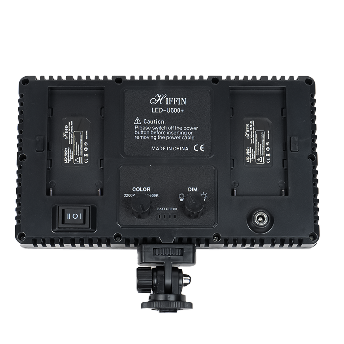 HIFFIN® HF-600 Bi-Color Continuous Dimmable Professional LED Photo & Video Light with AC Power Adapter for Film Making,YouTube Shooting,Studio Videography, (600 led Light)