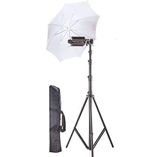 HIFFIN® Porta Kit 1000w Light with 9 feet Light Stands and Umbrella Lights for Video & Still Photography SS2 Bag Free for Porta KIT (Porta Light KIT Set of 1)