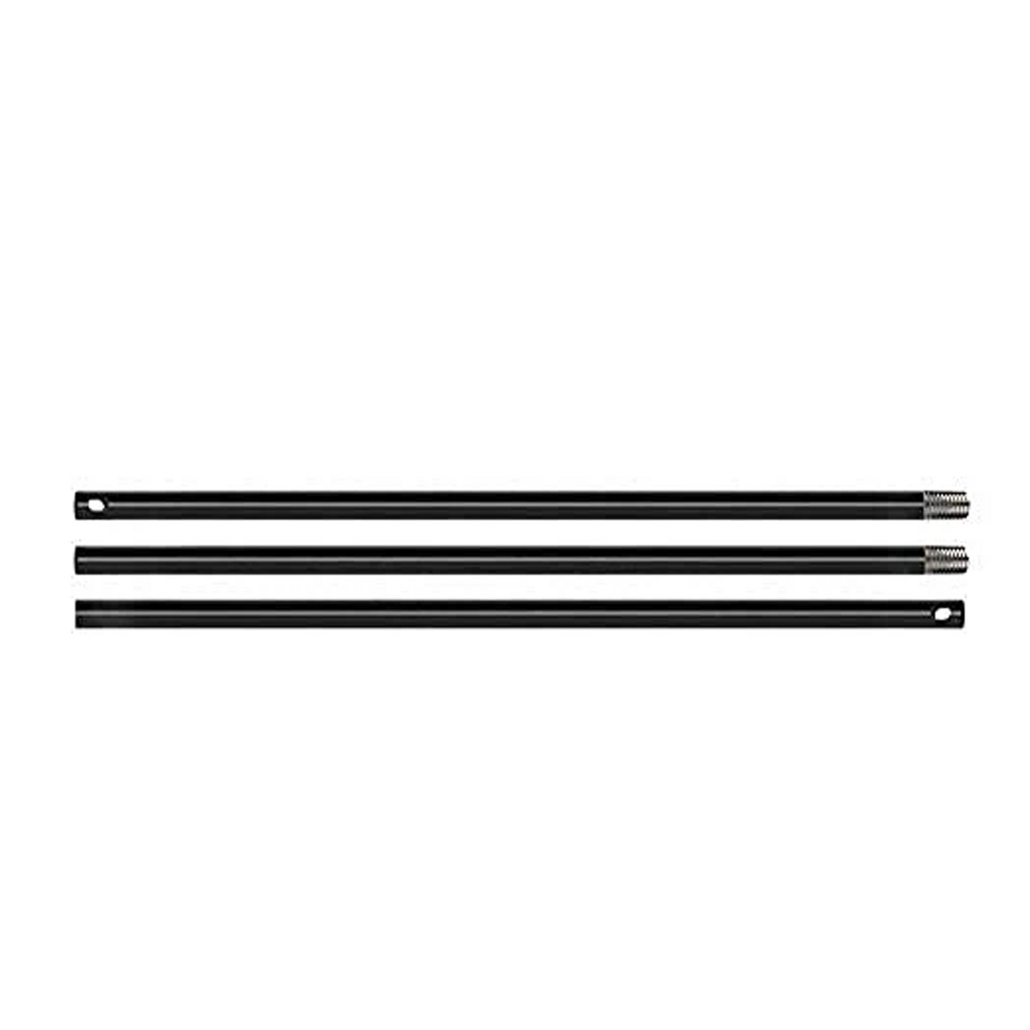 HIFFIN® Curtain Rods with Conversion Adapter Convert The Light Stand into a Background System 3 Feet Each Rod 3 Pcs Set (Curtain Rods with conversion adapter)
