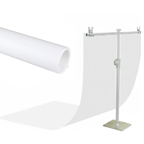 60x130cm PVC Matte Photography Backdrop – White, Black & Multicolors for Product Shoots