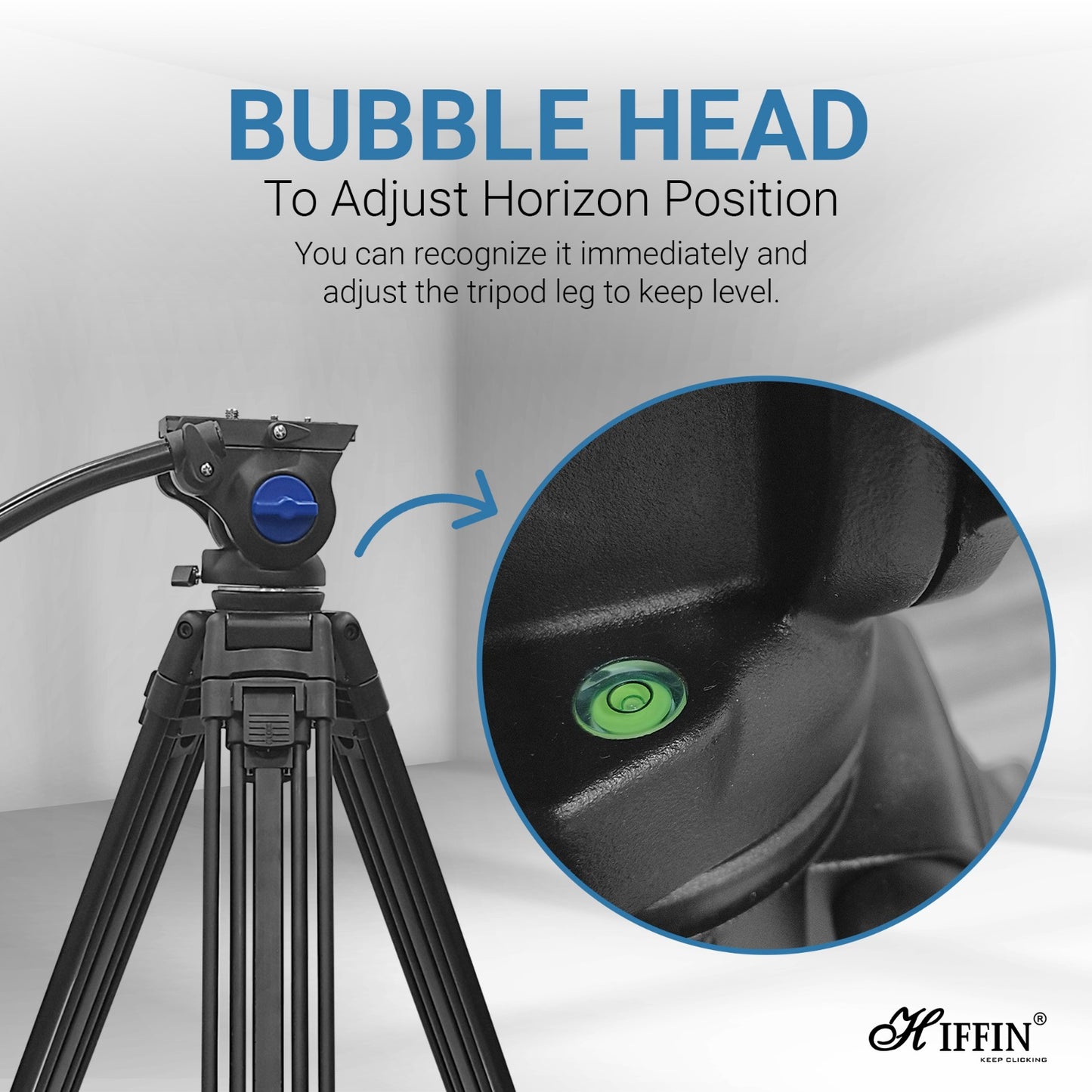 HTR-580 Professional Heavy-Duty Tripod, 160cm, Max Load 10kg