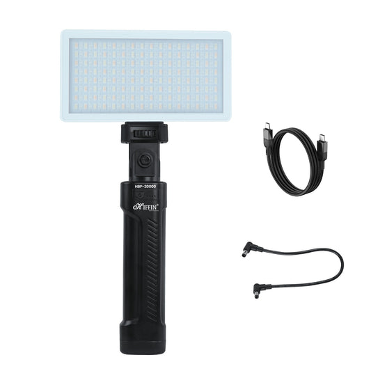 HBP-20000, 20800mAh 100W USB-C PD Battery Grip with Mount for DSLR & Lights