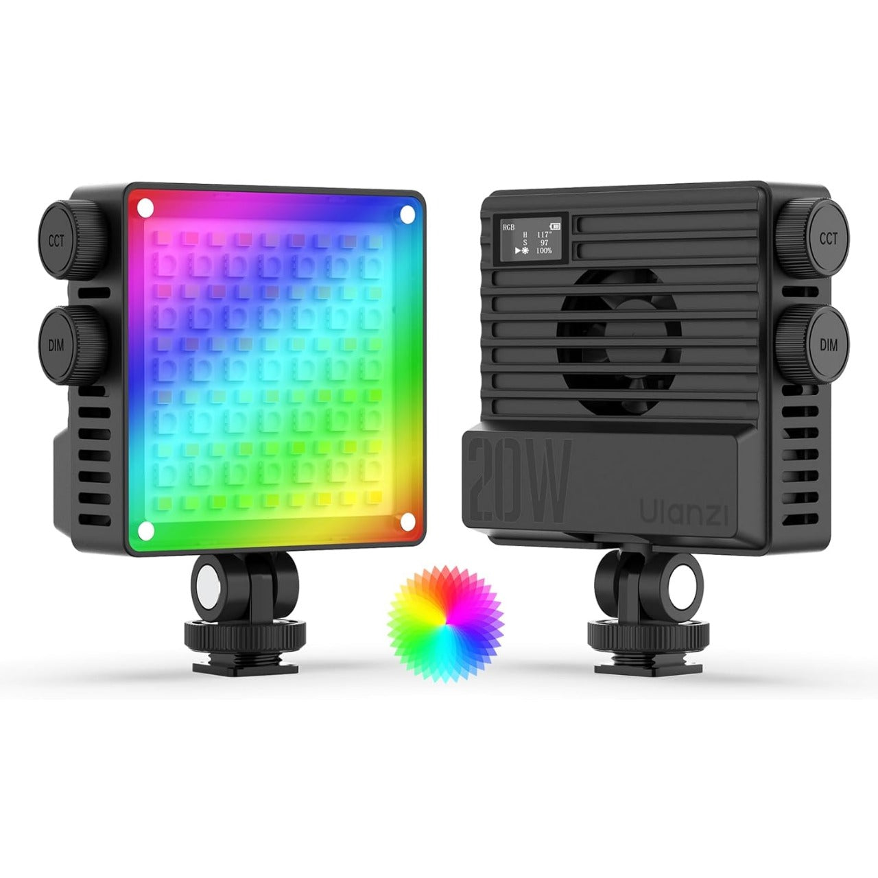 Ulanzi LE20 RGB Pocket Light 20W, 3200lux, CRI 95+, 5000mAh