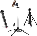 ULANZI MT85 Automatic Phone Tripod, 60โณ Auto-Open 4-Leg Stand for iPhone 12โ17, Black/White