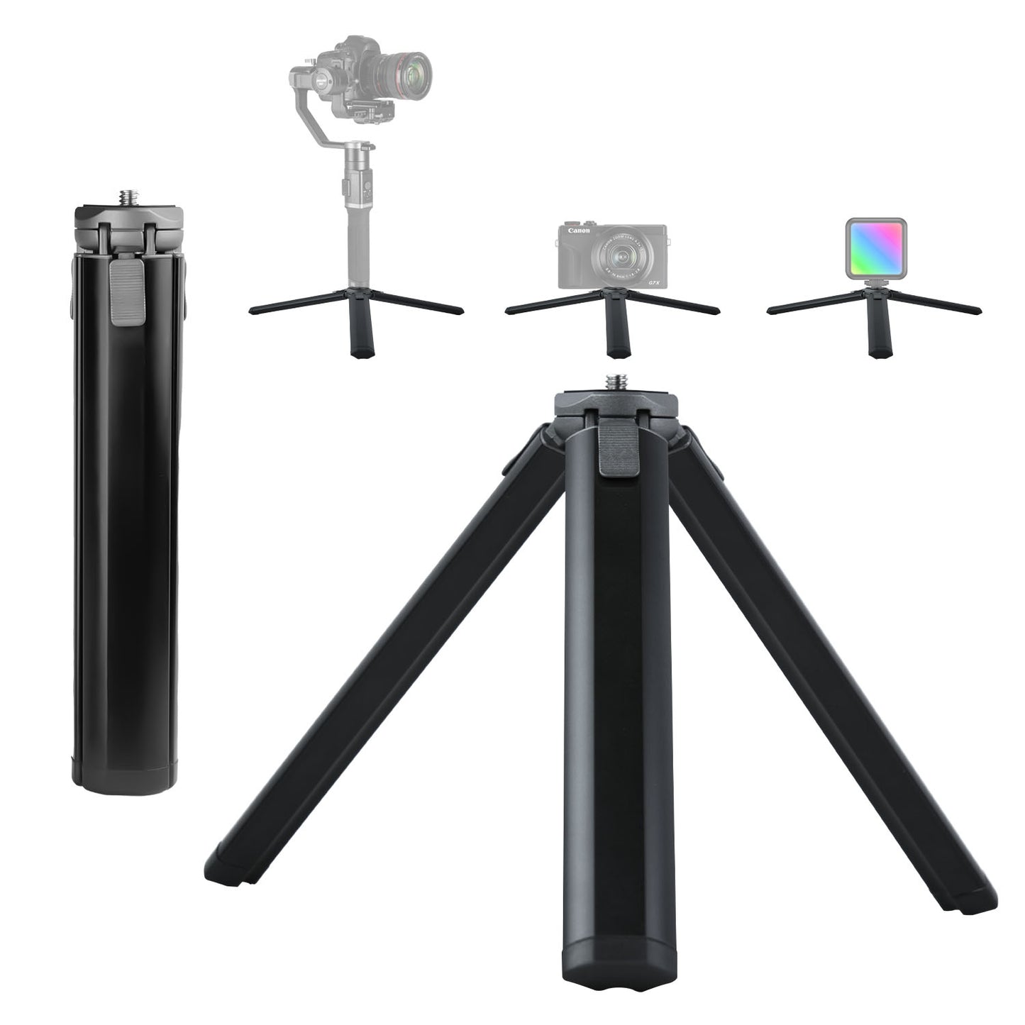 Gimbal Tripod Stand with 1/4" Screw for DSLR, Phone, Webcam & More