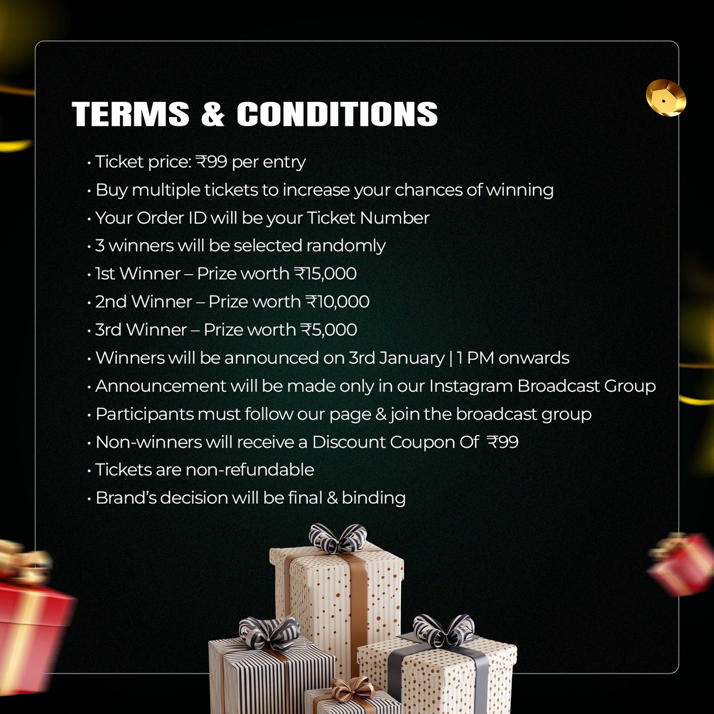 HIFFIN New Year Mega Raffle – Buy a ₹99 Ticket & Get a Chance to Win Big