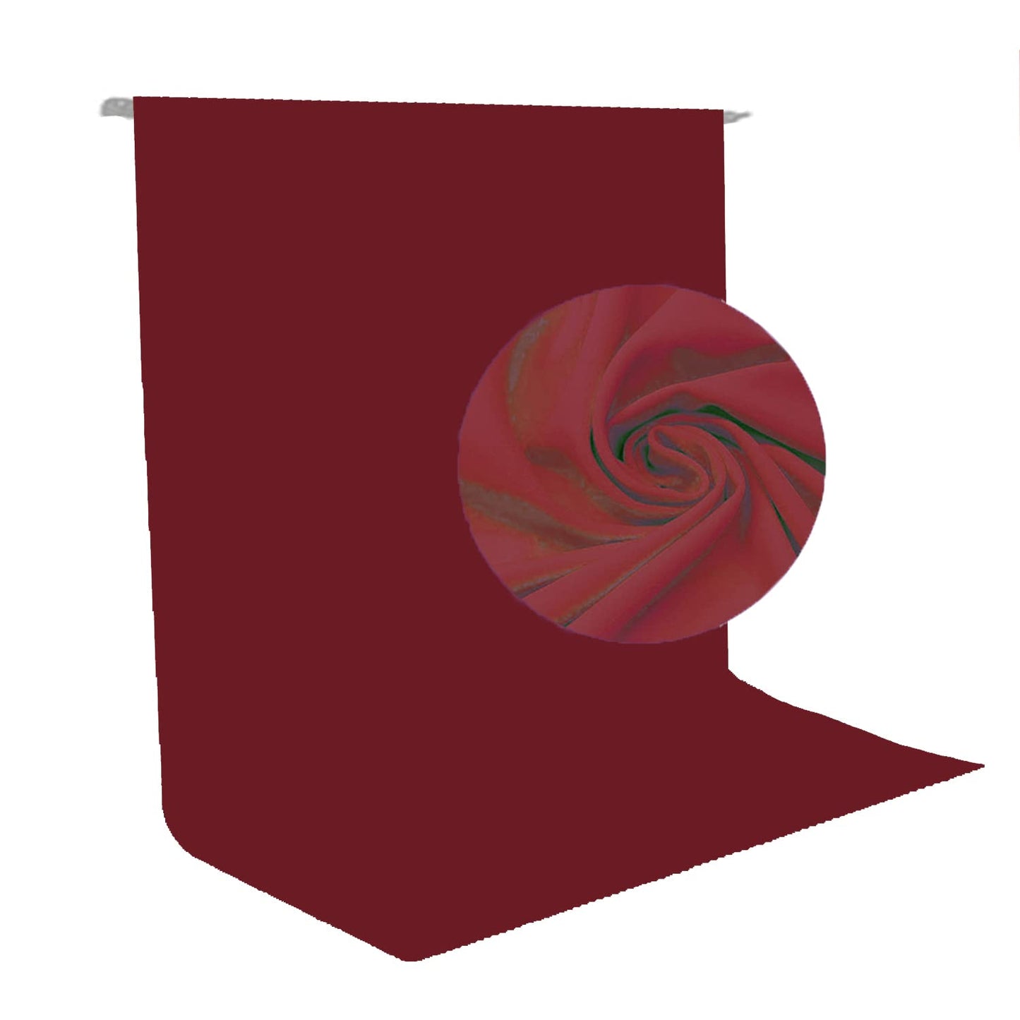 HIFFIN® 8x12ft Maroon Polyster Lekera Photo Backdrop for Photoshoot Background for Photography Screen Video Recording Picture Background Reflector