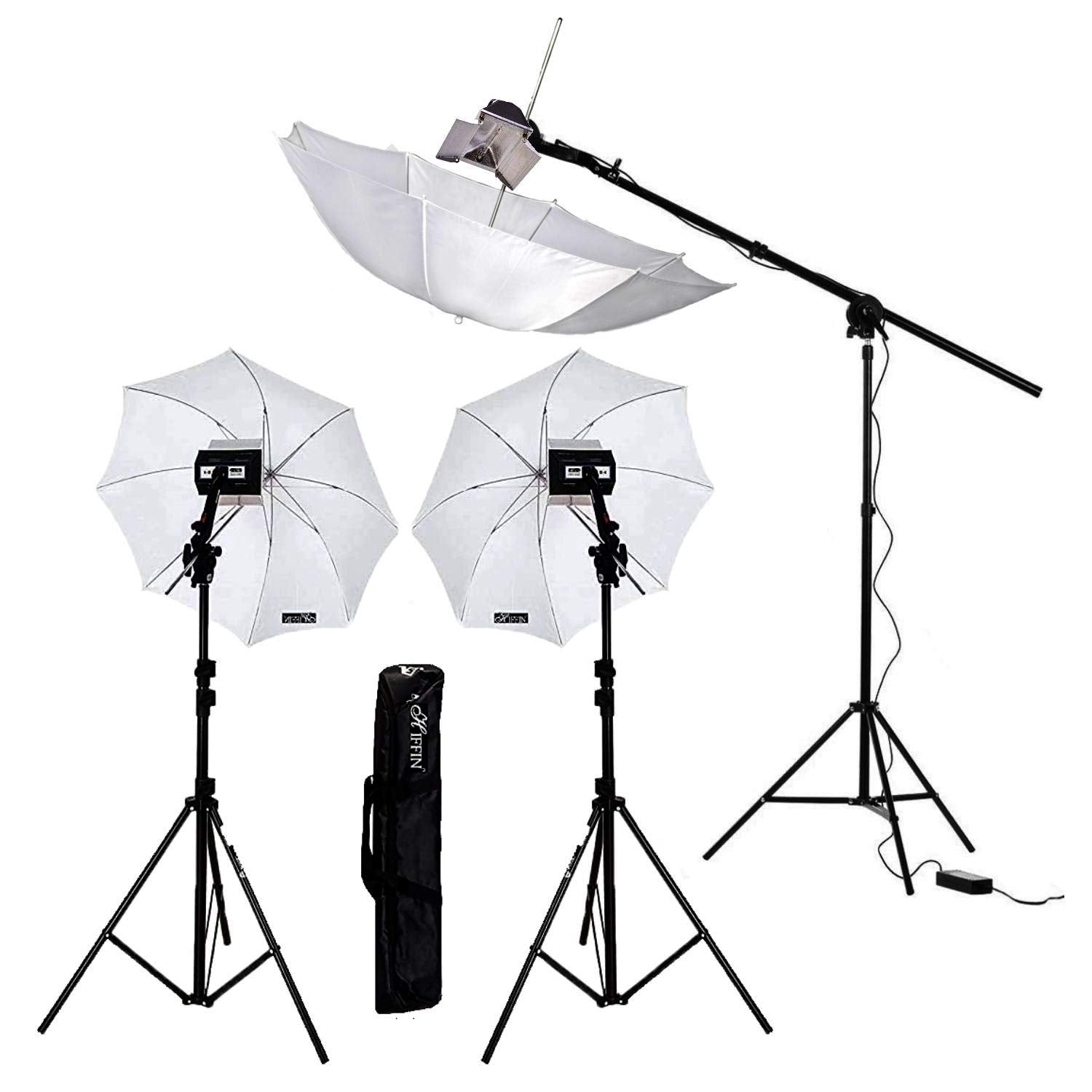 HIFFIN® Studio Home Umbrella Stand Setup with Sungun Adapter B-Bracket