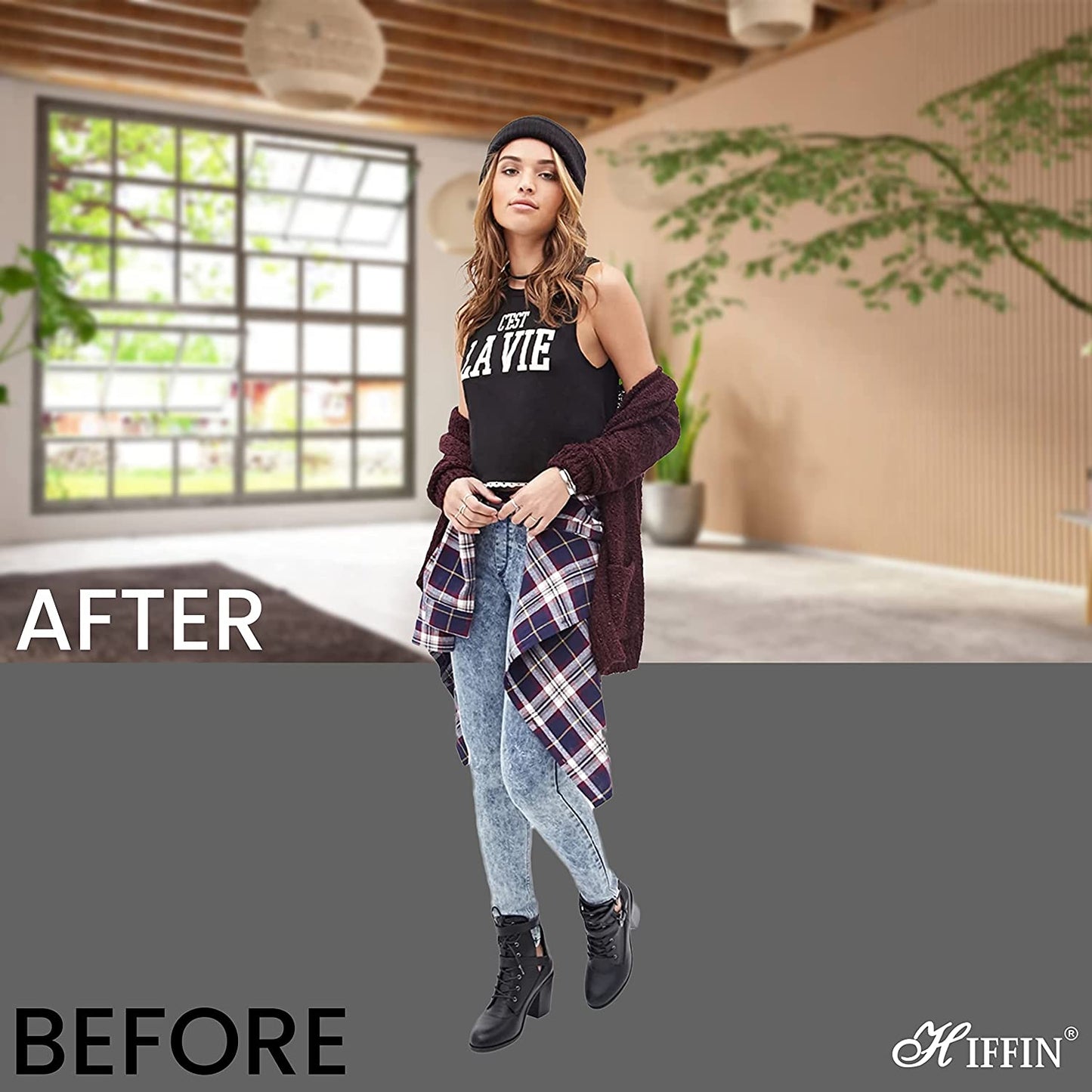 HIFFIN® Pro 8x12 Ft, Grey Professional Backdrop for Background Photography Background Stand for Photo Light Studio Accurate Size 8x12 Ft