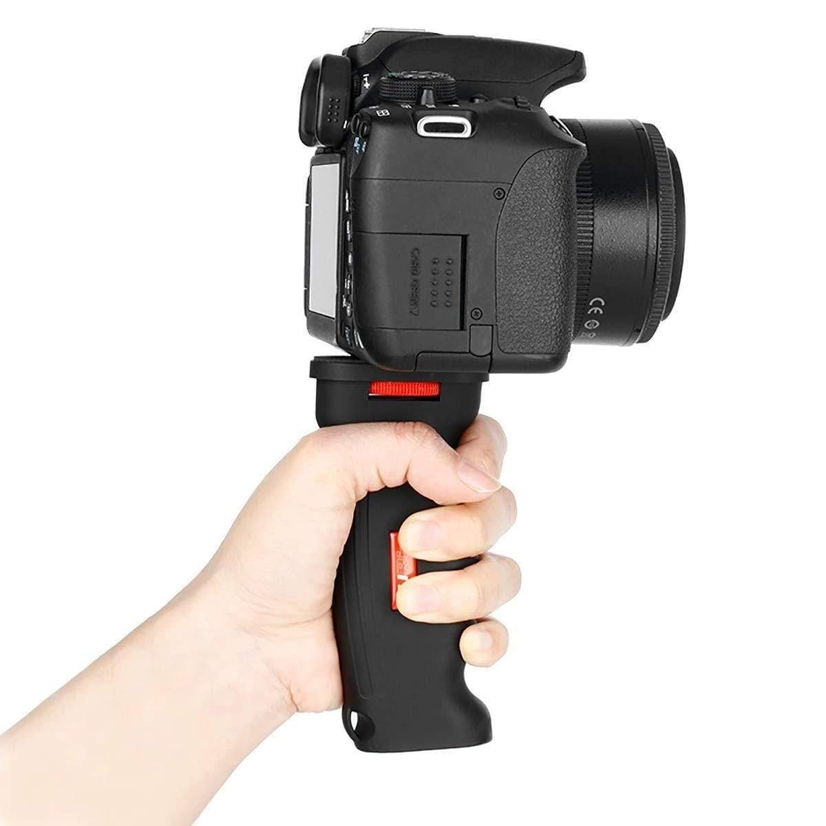 UURig R003 Universal Handheld Pistol Grip Camera Handle Grip Mount Holder for iPhone GoPro Hero 7/6/5 DJI Osmo Action Sony A6400 Digital DSLR Cameras, Multicolor