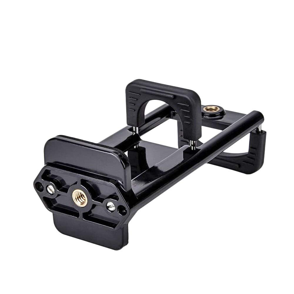 HIFFIN® 2in1 Tripod Mount Phone Tablet Holder Clip for iPhone iPad tab Clamp Clip Stand 2 in 1 Mobile Tab Clip Universal 1/4" 2 in 1 Phone and Tablet Holder