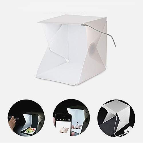 HIFFIN® Foldable Lightbox 23 cm Portable Light Room Photo Studio Photography Backdrop Mini Cube Box Lighting Tent Kit 22.6 * 23 * 24cm