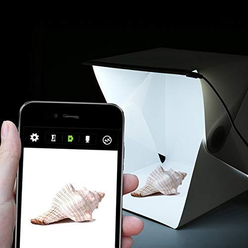 HIFFIN® Foldable Lightbox 23 cm Portable Light Room Photo Studio Photography Backdrop Mini Cube Box Lighting Tent Kit 22.6 * 23 * 24cm