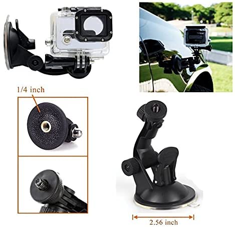 HIFFIN® 15 in 1 Go pro Accessories Kit for Hero 9 8 7 6 5 4 3+, Os mo Action,SJ CAM SJ 4000 SJ 5000, Y i & Other Action Cameras (15 Items)