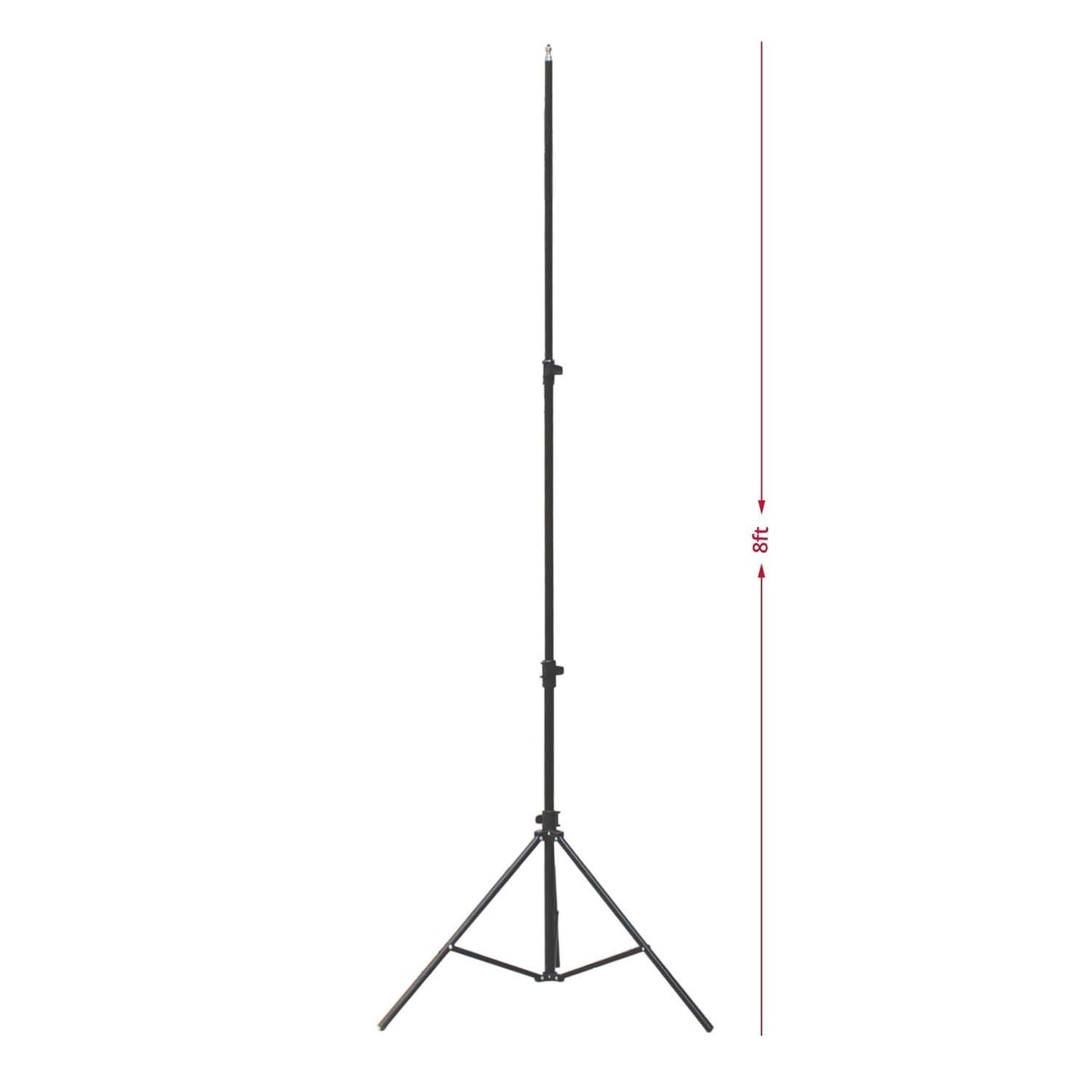 HIFFIN® ® Light Stand Kit - 9 feet (4 Light Stands) Free Bag for Stand Metal Color Black 9 feet, Portable & Folding, Indoor & Outdoor Shoot, Heavy Duty, Photography & Videography